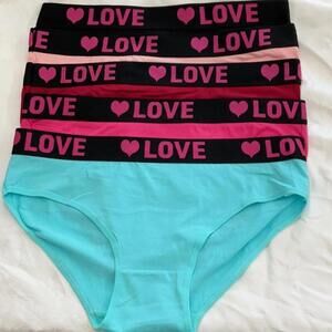 5 pack LOVE bikini underwear - Multi-Color Pack size L